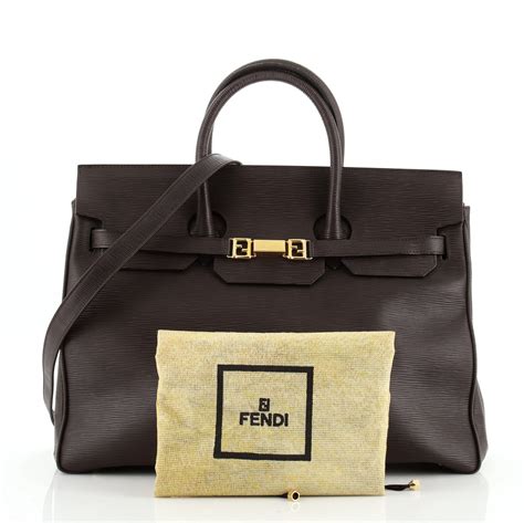 fendi leather woven vintage bag|authentic Fendi bags.